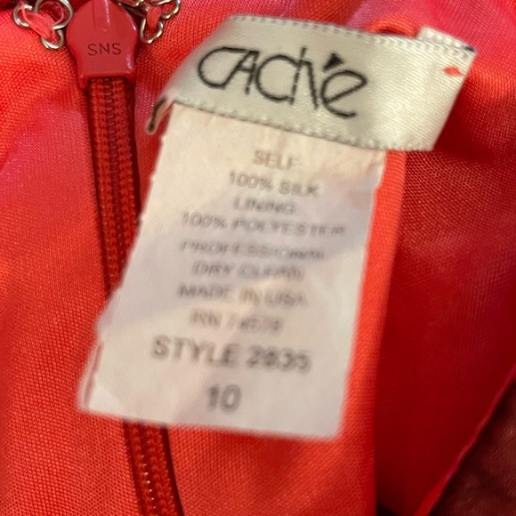 Cache Red Asymmetrical Cut Out Bodysuit - Picture 2 of 3